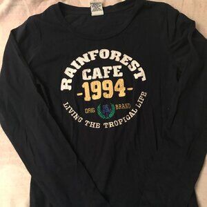 A souvenir of rain forest cafe Tshirt long sleeves